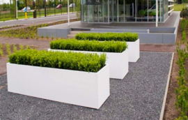 Aluminium plantenbak langwerpig 'Border' 200x40x80 cm