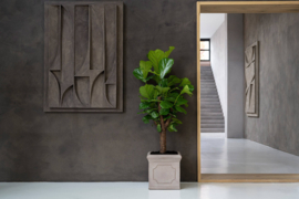 Romantische bloembak 'Belle Jardinière' L40 x B40 x H40 | kleur: Taupe
