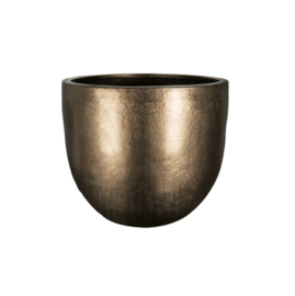 Keramiek schaal 'Frédérique'  glanzend goud Ø58 x H50 cm