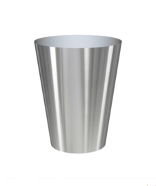 RVS plantenbak, conische vorm 'Panache' op ring Ø60 x H75cm