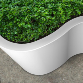 Polyester design plantenbak 'Lizia' 161x133x60 cm