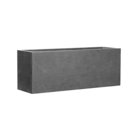 Rechthoekige Fiberstone plantenbak  L200 x B60 x H75 Kleur: Stone Grey