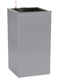 Stonelook plantenbak Stonegrey met verlichting + bewateringssyteem 30x30x56 cm
