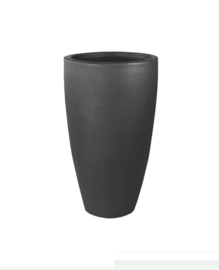 Keramiek plantenbak 'Ella' zandstructuur  Ø41 x H69 cm