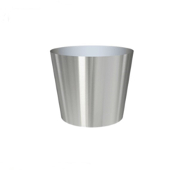 RVS plantenbak, conische vorm 'Panache' op ring Ø48 x H50cm