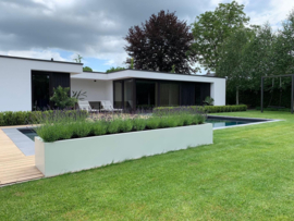 Polyester plantenbak rechthoekig 'Titan'  340x60x70cm
