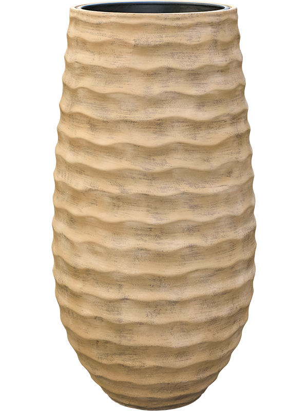 Ronde stonelook bloembak `Sienna Soul` Ø52 x H98 cm