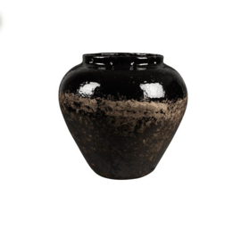 Keramiek plantenbak 'Ava' hoogglans lak  Ø45 x H38 cm