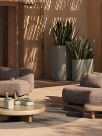 Kunststof design plantenbak 'Livio' H 38 x B 51 x L 71 cm