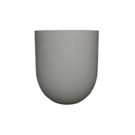 Ronde stonelook bloembak `Cleveland` Ø80 x H88 | Kleur: Grey