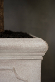 Romantische bloembak 'Belle Jardinière' L50 x B50 x H50 | kleur: Taupe