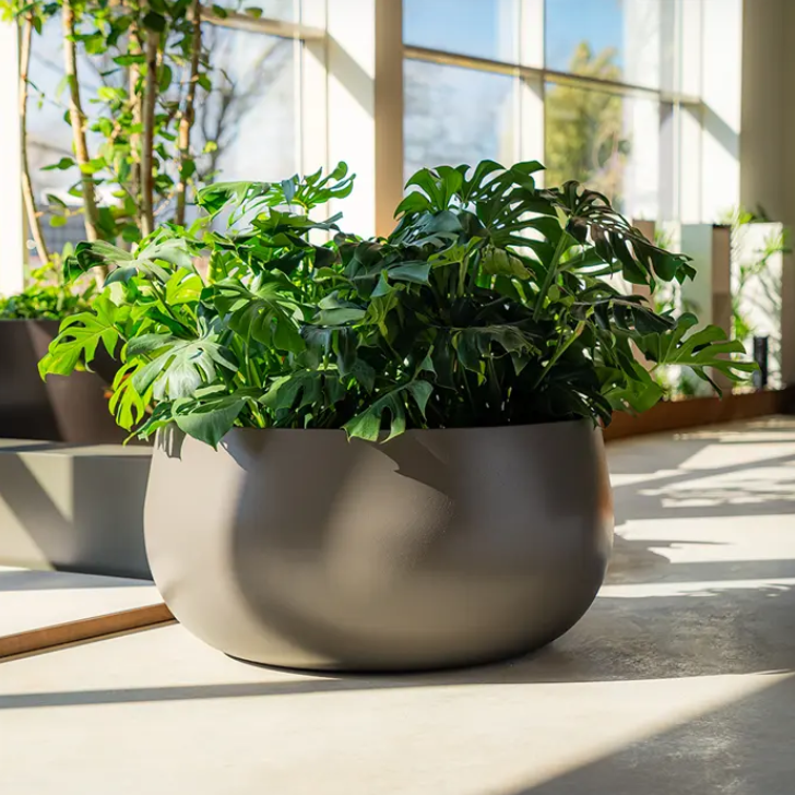 Polyester plantenbak 'Zyra' Ø80 x H40 cm