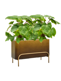 Kunststof plantenbak op poten 'Gambe' L 82 x B 34 x H 51 cm | Honey