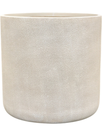 Fiberclay plantenbak 'Serenity' Cilinder | Kleur: Beige |  Ø 53 x H 52 cm