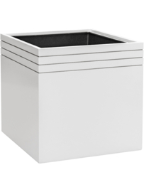 Design plantenbak 'Aston' L 48 x B 48 x H 48 cm (inclusief wielplateau en inzetbak)