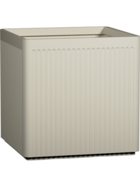 Design plantenbak 'Icon' Cube | Zijdewit H50 x B50 x H50 cm