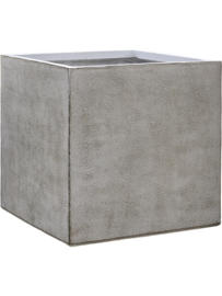 Fiberclay plantenbak 'Serenity' Recto | Kleur: Grey Brown |  L 44 x B 44 x H 44 cm