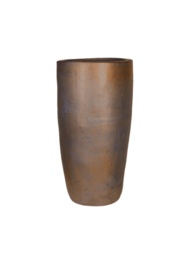 Keramiek plantenbak  'Verla' goudkleurig Ø46 x H90 cm