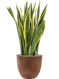 Duurzame composiet plantenbak 'Stone Art' | Gerecyclede plantenbak Ø 45 x H 38 cm