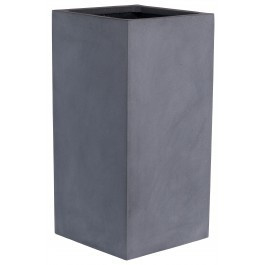 Vierkante plantenbak `Michigan` Afmeting: L40 x B40 x H80 | Kleur: Grey Stonelook