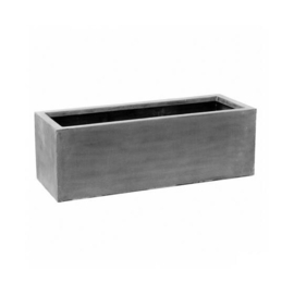 Rechthoekige Fiberstone plantenbak  L120 x B45 x H40 Kleur: Stone Grey