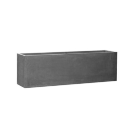 Rechthoekige Fiberstone plantenbak  L200 x B45 x H60 Kleur: Stone Grey