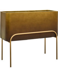 Kunststof plantenbak op poten 'Gambe' L 82 x B 34 x H 69 cm | Honey