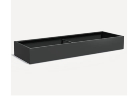Aluminium plantenbak langwerpig`Border` 300x100x40 cm