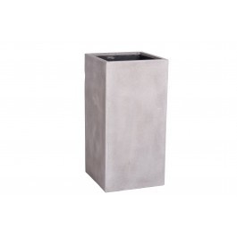 Vierkante plantenbak `Michigan` Afmeting: L30 x B30 x H60 | Kleur: Cement