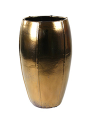 Keramiek schaal 'Umi'  glanzend goud Ø43 x H74 cm