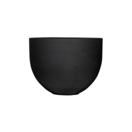 Ronde stonelook bloembak `Tulsa` Ø78 x H59.5 cm | Kleur: Black