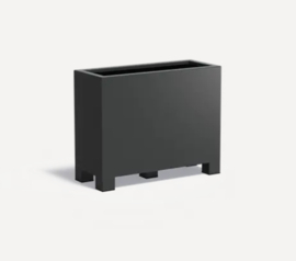 Aluminium plantenbak langwerpig 'Border op poten' 100x40x80 cm