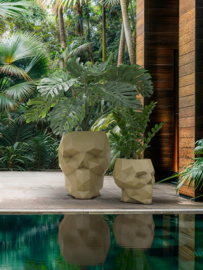 Kunststof design plantenbak 'Skalli' H 43 x L 45 x B 35 cm
