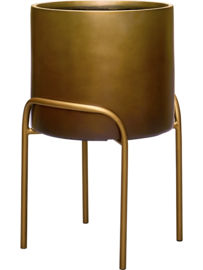 Kunststof plantenbak op poten 'Gambe' Ø 62 x H 40 cm | Honey