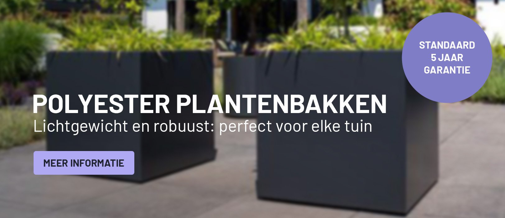 Polyester plantenbakken - groteplantenbak.com