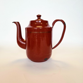 Emaille Theepot - Decoratie