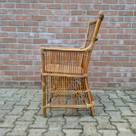 Set van 4 rotan fauteuils met kussens - Eetkamerstoelen I Stoelen