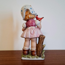 Vintage Beeldjes Meisje en Jongetje - Set