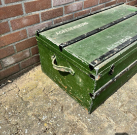 Vintage Groene Houten Kist