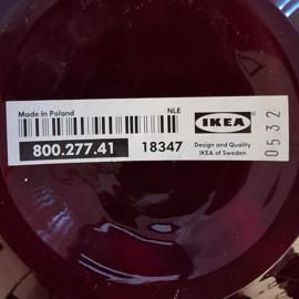 IKEA  glazen Vaas Rood