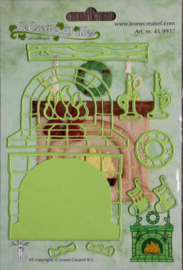 Cutting Die - Snijmal - 3-D Dies - Fireplace
