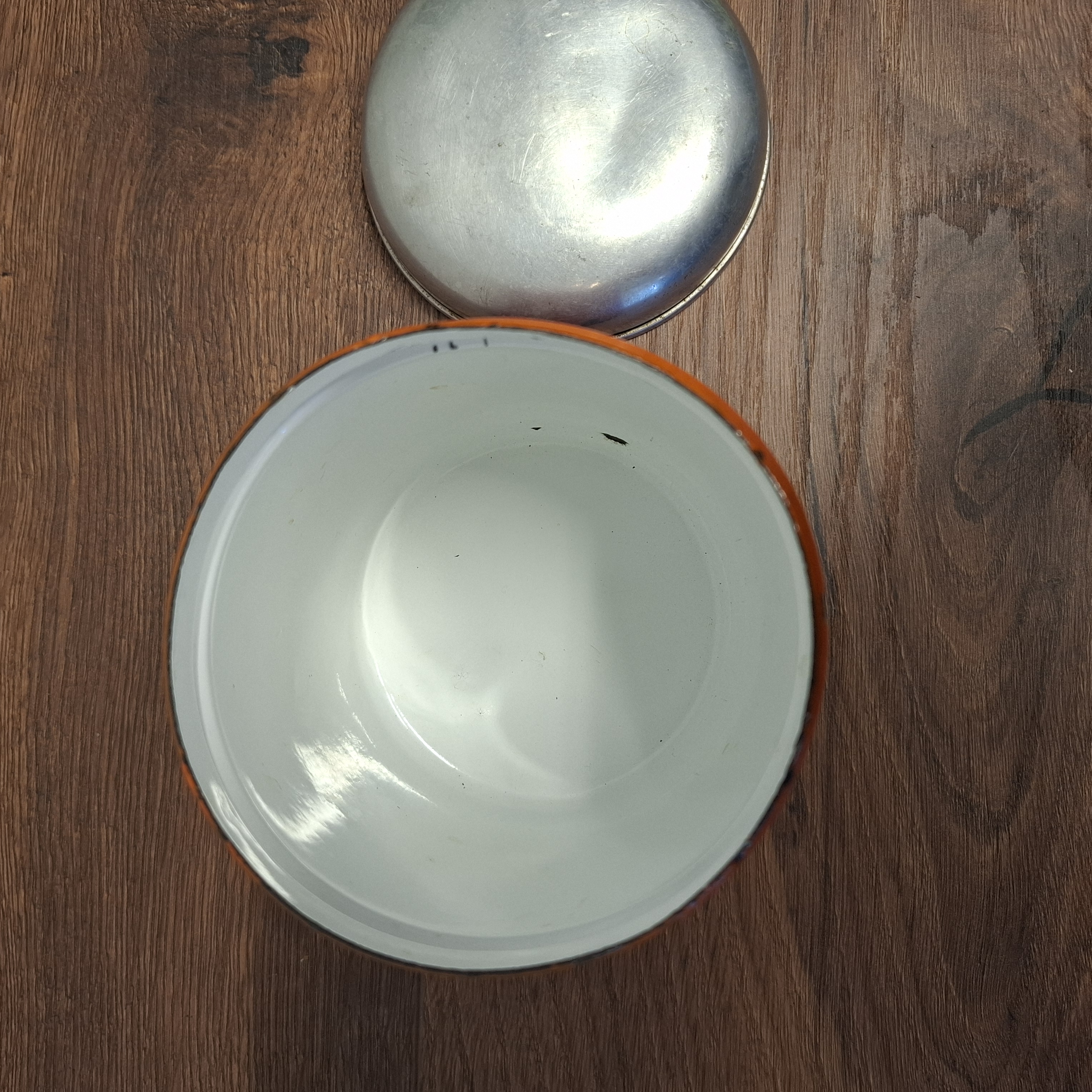 Brabantia Oranje Emaille Koffie Bus / Blik