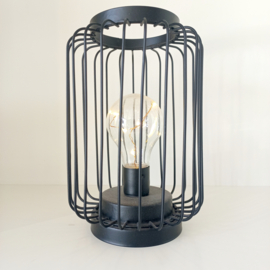 Lamp zwart - Ø 14 x 21 cm