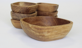 Vintage Snackset van Teak Hout - Thailand