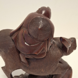 Houten Beeld - Sculptuur - Buffel
