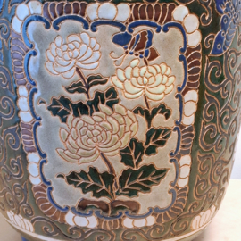 Prachtige Grote Chinese Bloempot - Ø 36 x H 39 cm
