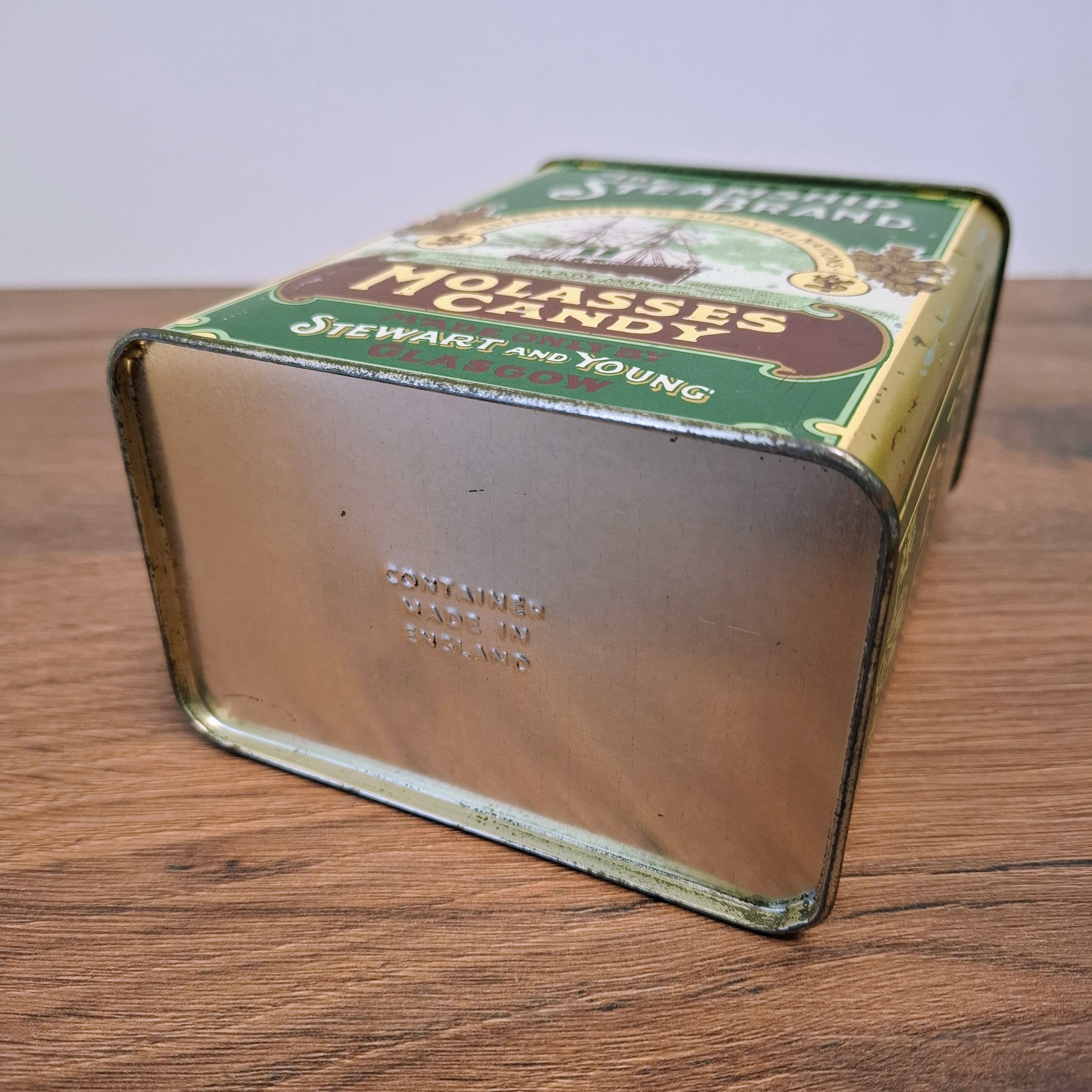 Etsy * Voorraadblik - The Steamship Brand - Molasses Candy - Stewart and Young - Verzamelen