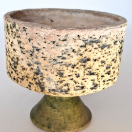 Bloempotje op Voet - Berkenbast - Ø 13 x H 12,5 cm