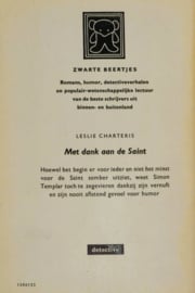 ZB0420/1 - Leslie Charteris - Met dank aan de saint