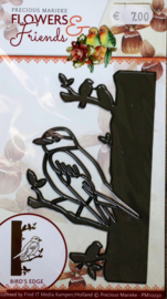 Cutting Die - Snijmal - Precious Marieke - Flowers & Friends - Bird's Edge